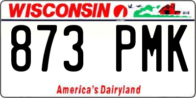 WI license plate 873PMK
