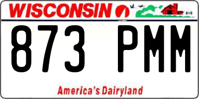 WI license plate 873PMM