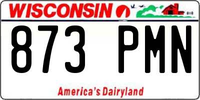 WI license plate 873PMN