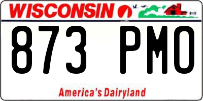 WI license plate 873PMO