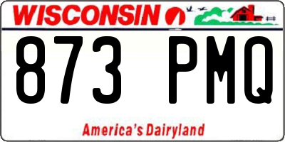 WI license plate 873PMQ