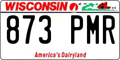 WI license plate 873PMR