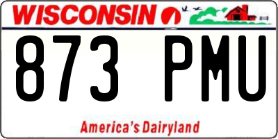 WI license plate 873PMU