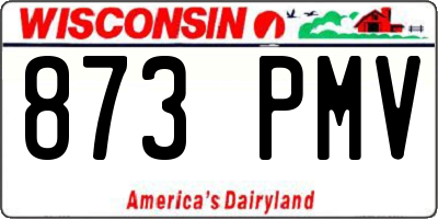 WI license plate 873PMV