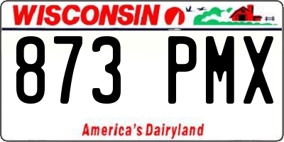 WI license plate 873PMX