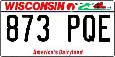 WI license plate 873PQE
