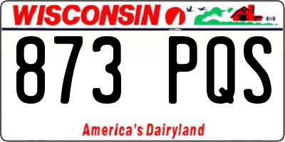 WI license plate 873PQS