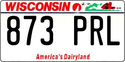 WI license plate 873PRL