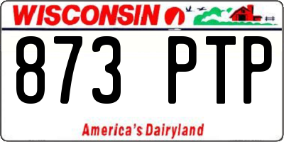 WI license plate 873PTP