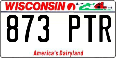 WI license plate 873PTR