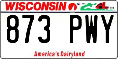 WI license plate 873PWY