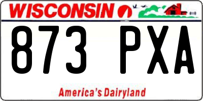 WI license plate 873PXA