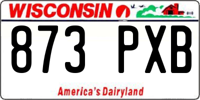 WI license plate 873PXB