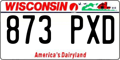 WI license plate 873PXD