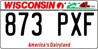WI license plate 873PXF