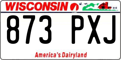 WI license plate 873PXJ