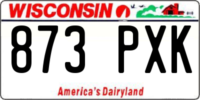 WI license plate 873PXK