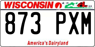 WI license plate 873PXM