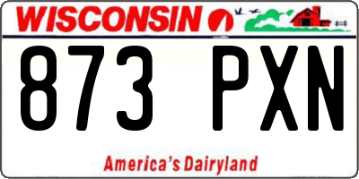 WI license plate 873PXN
