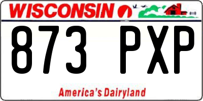 WI license plate 873PXP