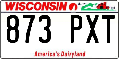 WI license plate 873PXT