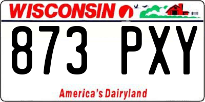 WI license plate 873PXY