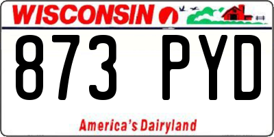 WI license plate 873PYD