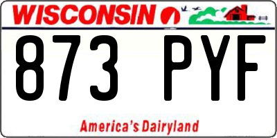 WI license plate 873PYF