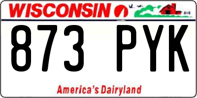 WI license plate 873PYK