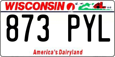 WI license plate 873PYL