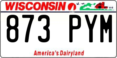 WI license plate 873PYM