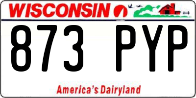 WI license plate 873PYP