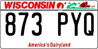 WI license plate 873PYQ