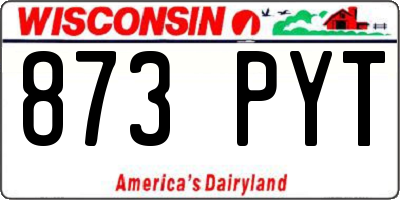 WI license plate 873PYT