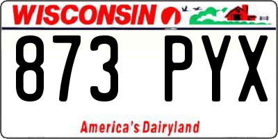 WI license plate 873PYX