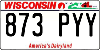 WI license plate 873PYY