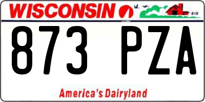 WI license plate 873PZA