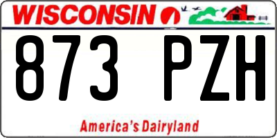 WI license plate 873PZH