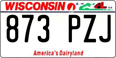 WI license plate 873PZJ