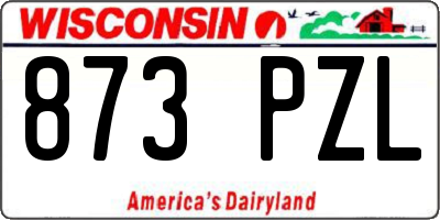 WI license plate 873PZL