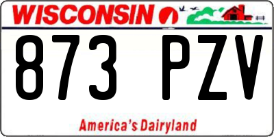 WI license plate 873PZV