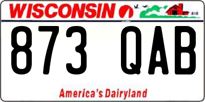 WI license plate 873QAB