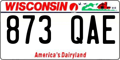 WI license plate 873QAE