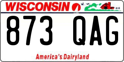 WI license plate 873QAG