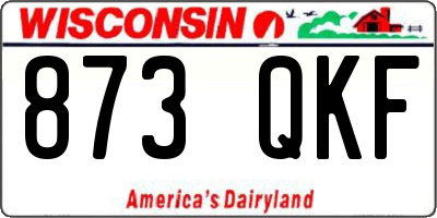 WI license plate 873QKF