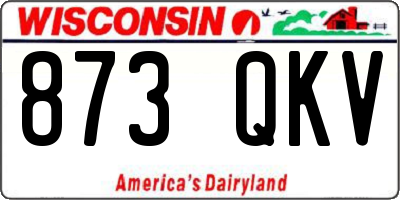 WI license plate 873QKV