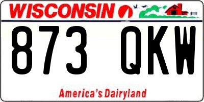 WI license plate 873QKW