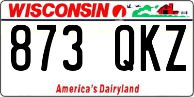 WI license plate 873QKZ