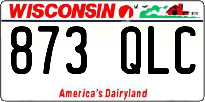 WI license plate 873QLC