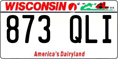 WI license plate 873QLI